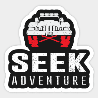 Seek Adventure Off Road Jeep 4X4 Sticker